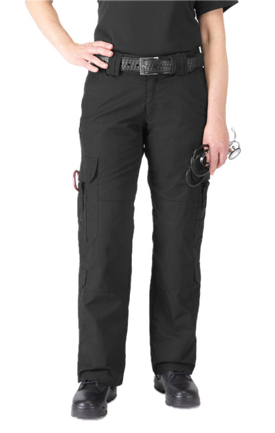 5.11 Tactical Women's Taclite EMS Pants, Regular Fit, Gusseted Construction, 19 Pockets, Style 64369 Black 2