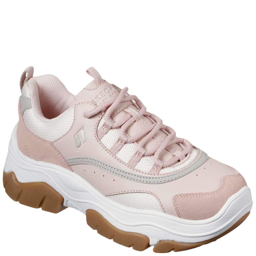 Skechers Women's Amp-D City Step-N Fashion Sneakers Light Pink 8