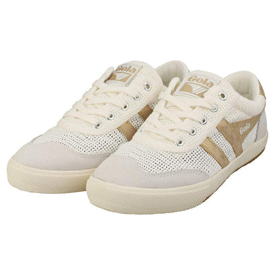 Gola Badminton Weave Off-White/Gold 5 B (M)