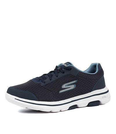 Skechers Men's Gowalk 5 Qualify-Athletic Mesh Lace Up Performance Walking Shoe Sneaker, Navy, 14