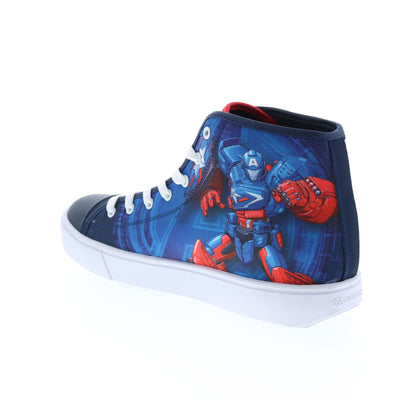 HEELYS Men's Captain America Hustle High Top Wheels Skate Sneaker Shoes 12 Navy/Red/White Flag