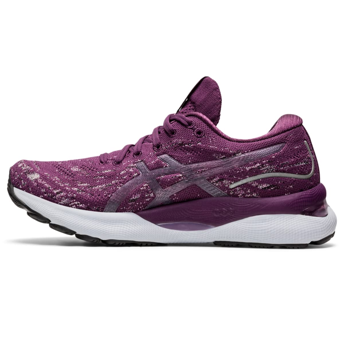 ASICS Women's Gel-Nimbus 24 Mesh Knit Running Shoes, 10.5, DEEP Plum/ROSEQUARTZ