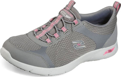 Skechers Sport Active Arch Fit-Refine Her Best Women's Slip On 9 B(M) US Grey-Pink