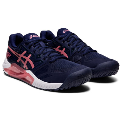 ASICS Women's Gel-Challenger 13 Tennis Shoes, 10.5, Peacoat/Smokey Rose