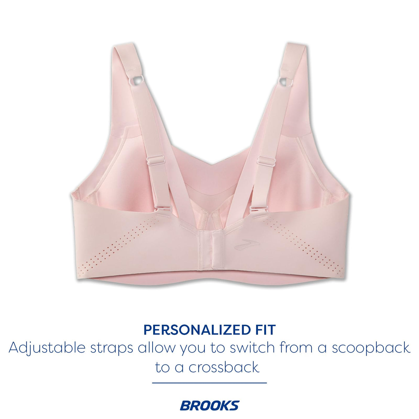 Brooks Women's Underwire Sports Bra for High Impact Running, Workouts & Sports with Maximum Support 38E Rosewater