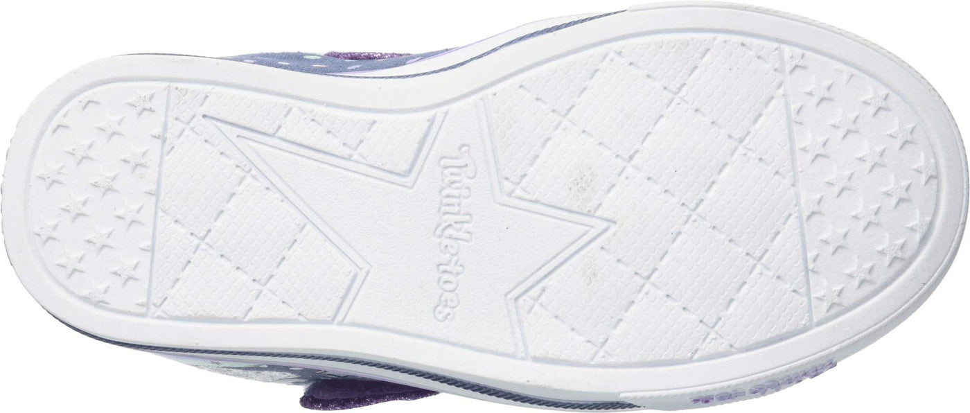 Skechers Unisex-Child Twinkle Toes Sparkle Lite-Unicorn Craze Sneaker Denim/Lavender 13 Little Kid