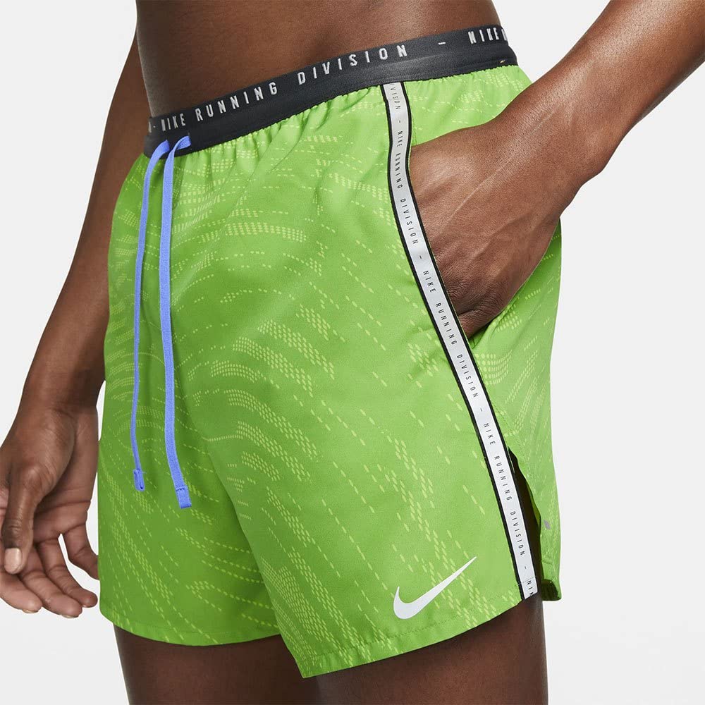 Nike Dri-FIT Run Division Stride Men's 5" Brief-Lined Running Shorts (as1, Alpha, m, Regular, Regular, Chlorophyll)