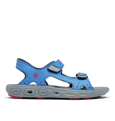 Columbia Unisex-Child Techsun Vent Sandal Sport Big Kid (8-12 Years) 4 Big Kid Stormy Blue, Mountain Red