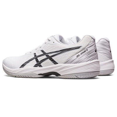 ASICS Men's Gel-Game 9 Tennis Shoes, 13, White/Black