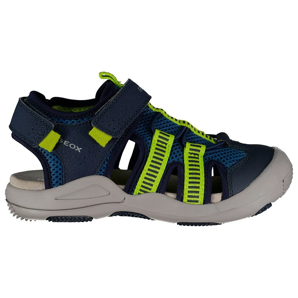 Geox Boy's Kyle 16 (Toddler/Little Kid/Big Kid) Navy/Lime 31 (US 13 Little Kid) M