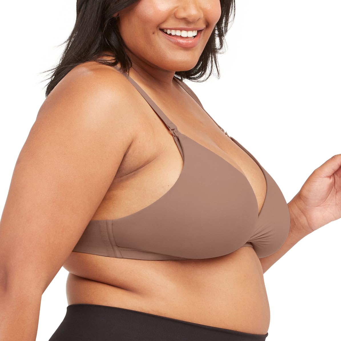 SPANX Brallelujah Mama Nursing Bra and Mama Short Café Au Lait Nursing Bra MD