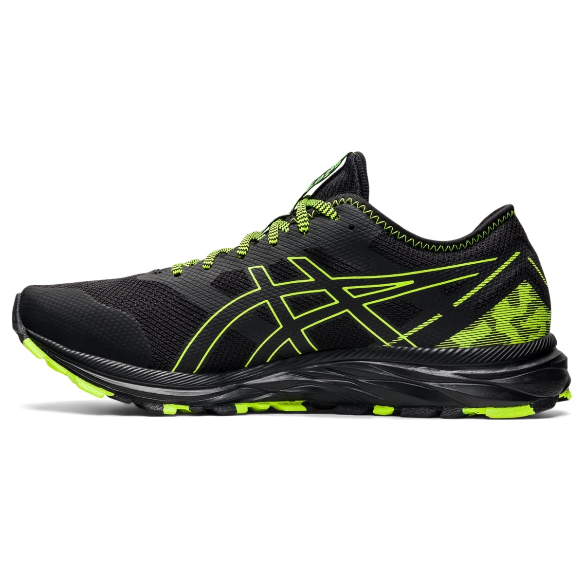 ASICS Men's Gel-Excite Trail Running Shoes, 14, Black/Hazard Green