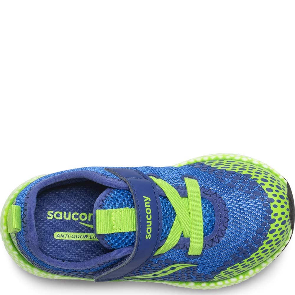 Saucony Boy's Astrofoam Jr Sneaker, Blue/Green, 8.5 W US Little Kid