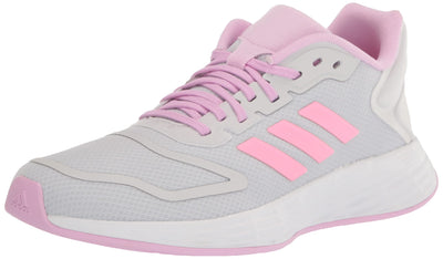 adidas Duramo 10 Running Shoe, Dash Grey/Beam Pink/Bliss Lilac, 2 US Unisex Little Kid