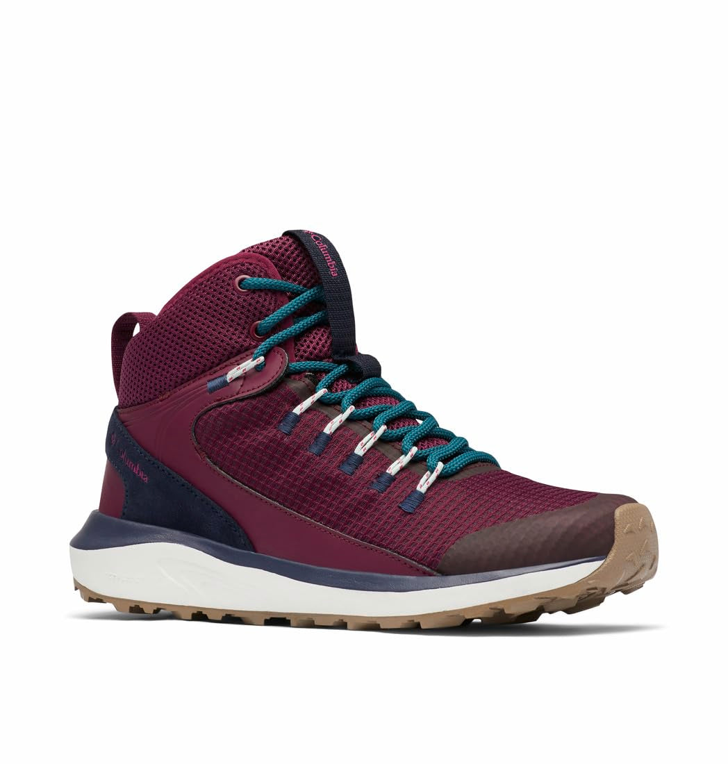 Columbia Women's Trailstorm Mid Waterproof, Marionberry/Deep Water, 7