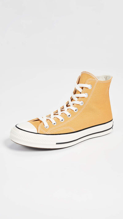 Converse Men's Taylor Chuck 70 Hi Sneaker 9.5 Sunflower/Black/Egret