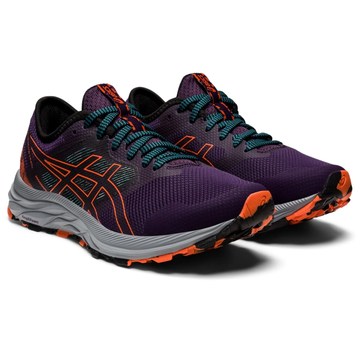 ASICS Women's Gel-Excite Trail Running Shoes, 12, Night Shade/NOVA Orange