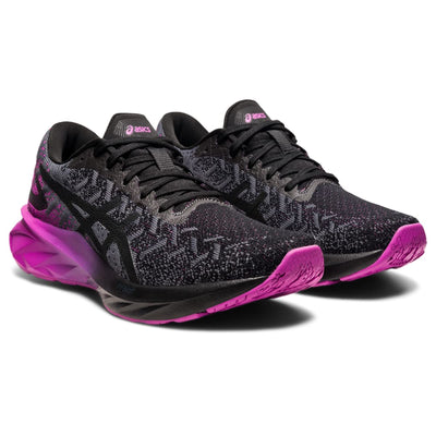 ASICS Women's Dynablast Running Shoes, 11, Black/Digital Grape