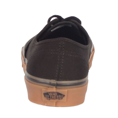 Vans Unisex Authentic Black/Rubber Skate Shoe 7 Women/5.5 Men