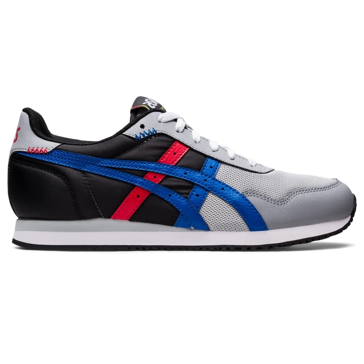 ASICS Tiger Runner Mens Sneaker 12 DM US GreyBlueRed