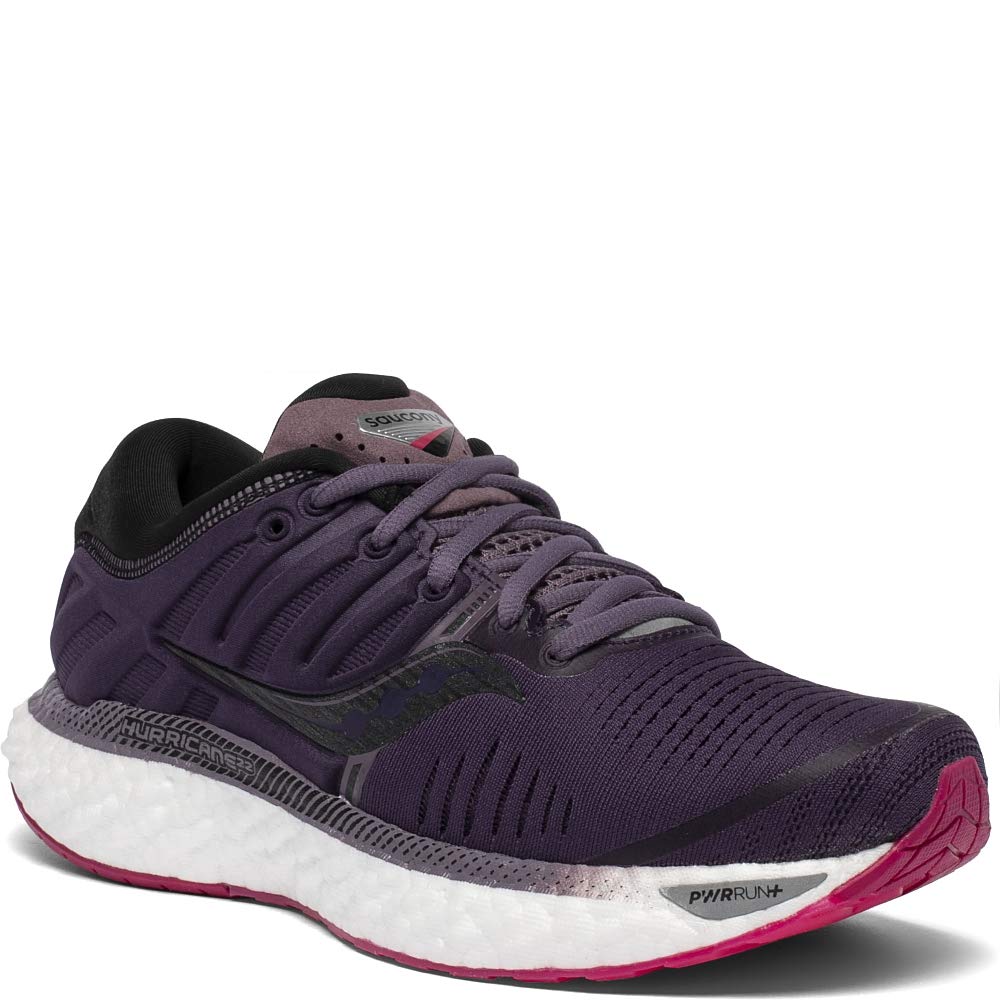 Saucony Women's Hurricane 22, Dusk/Berry, 7.5 Medium