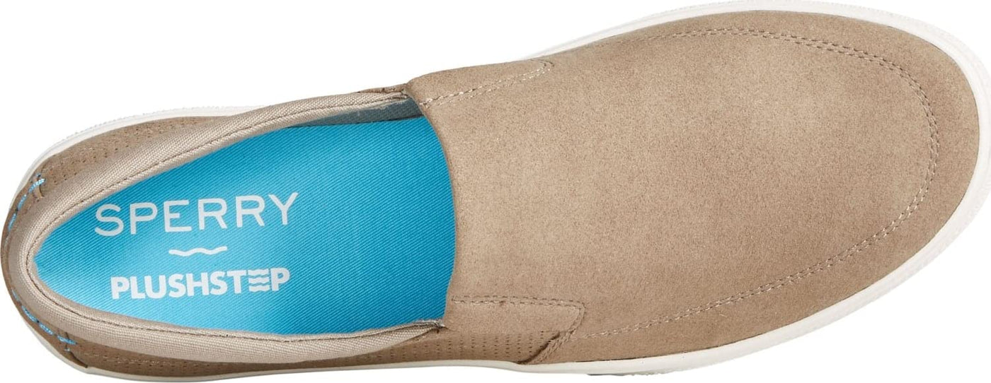 Sperry Halyard Plushstep Slip-On Sport Taupe 9.5 M (D)