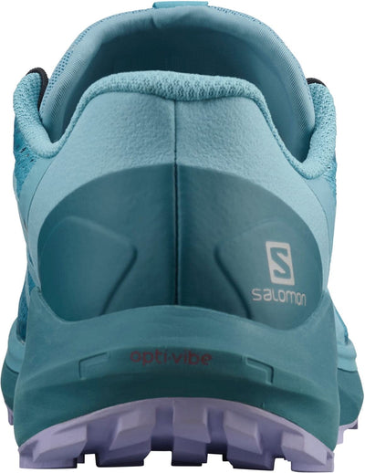 Salomon Women's Sense Ride 4 Running Shoe 9 Delphinium Blue/Mallard Blue/Lavender