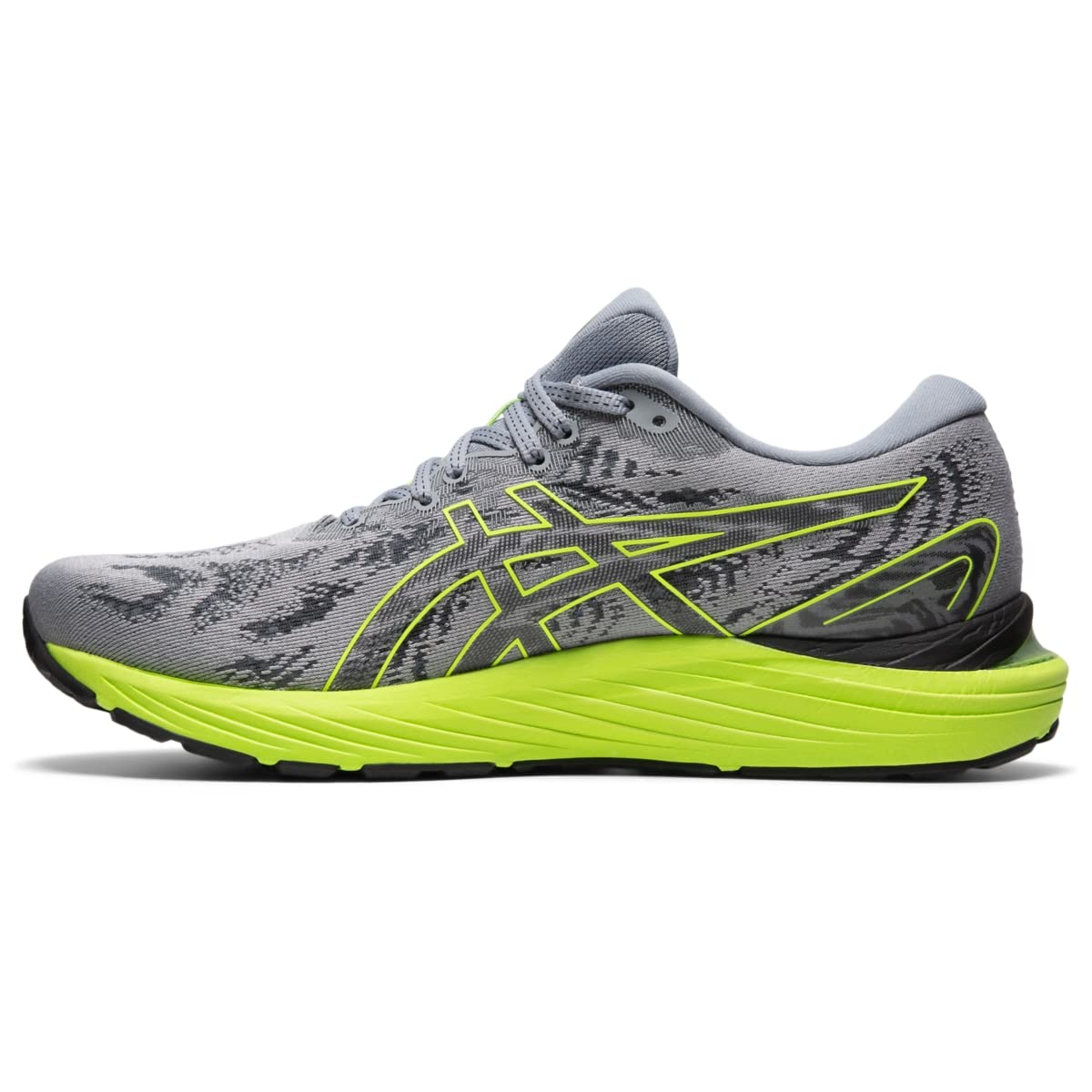 ASICS Men's Gel-Cumulus 23 Running Shoes, 10.5, Sheet Rock/Hazard Green