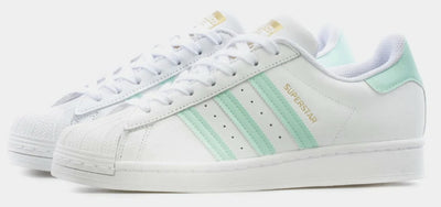 adidas Originals Men's Superstar SneakerCloud White/Clear Mint/Gold Metallic Size 9.5