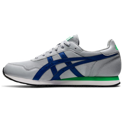 ASICS Men's Tiger Runner Shoes, 9.5, Piedmont Grey/Monaco Blue