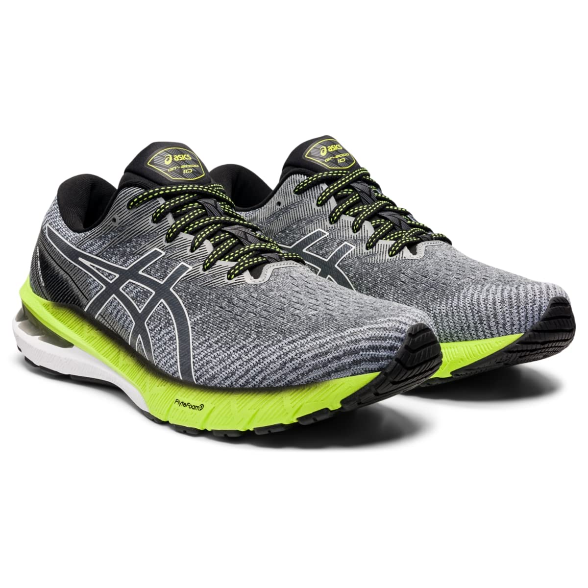 ASICS Men's GT-2000 10 Running Shoes, 13, Carrier Grey/White