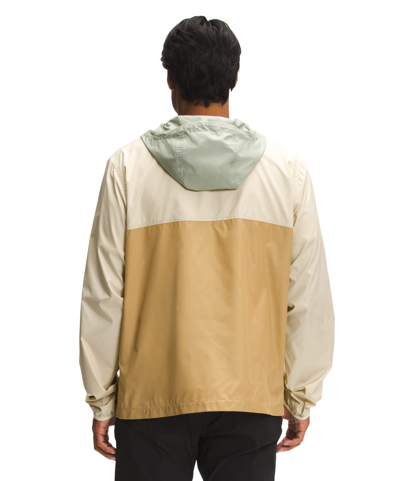 THE NORTH FACE Men's Cyclone Anorak Windbreaker Jacket, Tea Green/Antelope Tan/Gravel, Medium