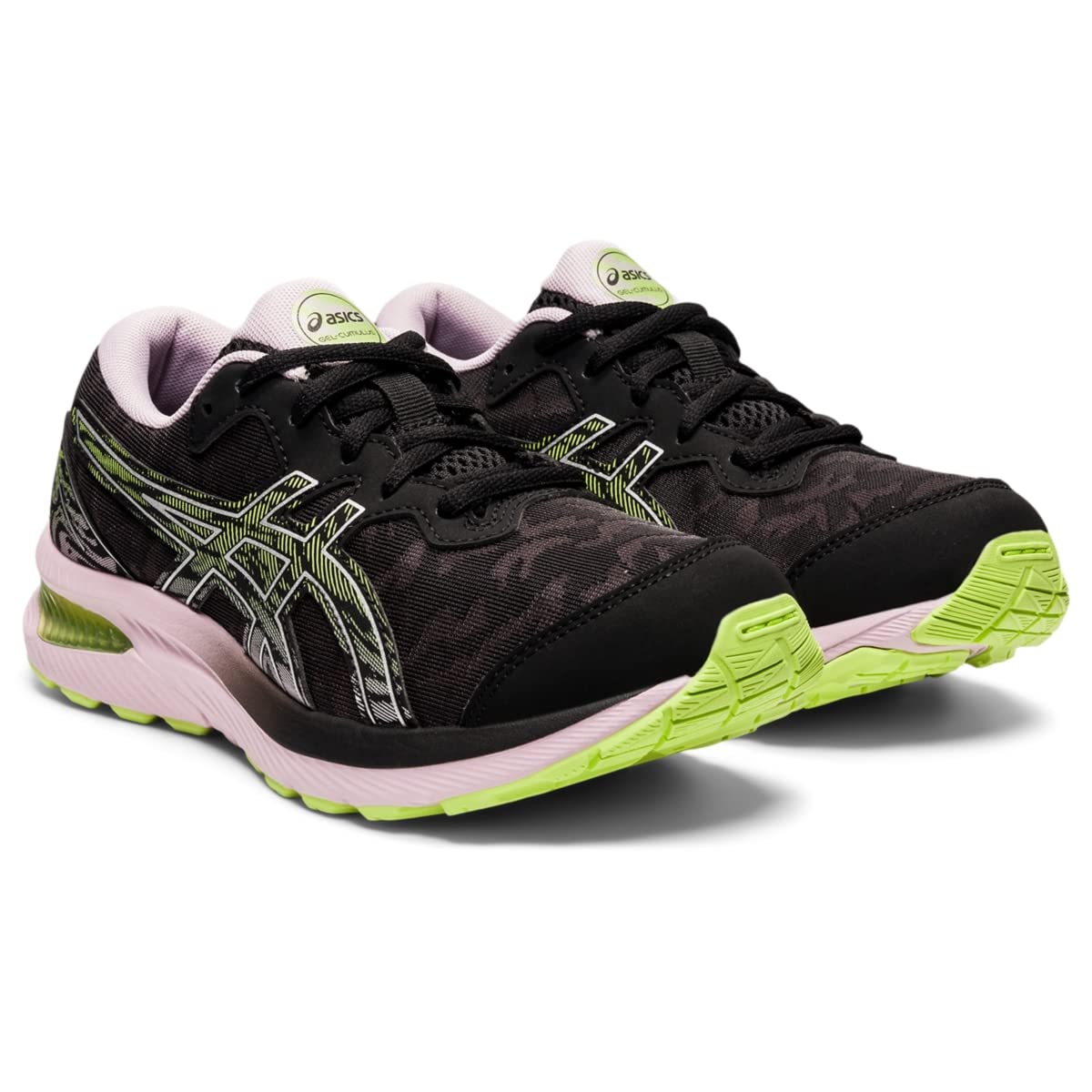 ASICS Kid's Gel-Cumulus 23 Grade School Running Shoe, 1, Black/Barely Rose