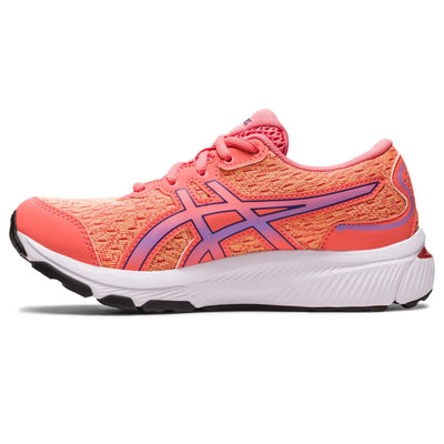 ASICS Kid's Gel-Cumulus 24 Grade School Running Shoes, 1.5, Papaya/Dusty Purple