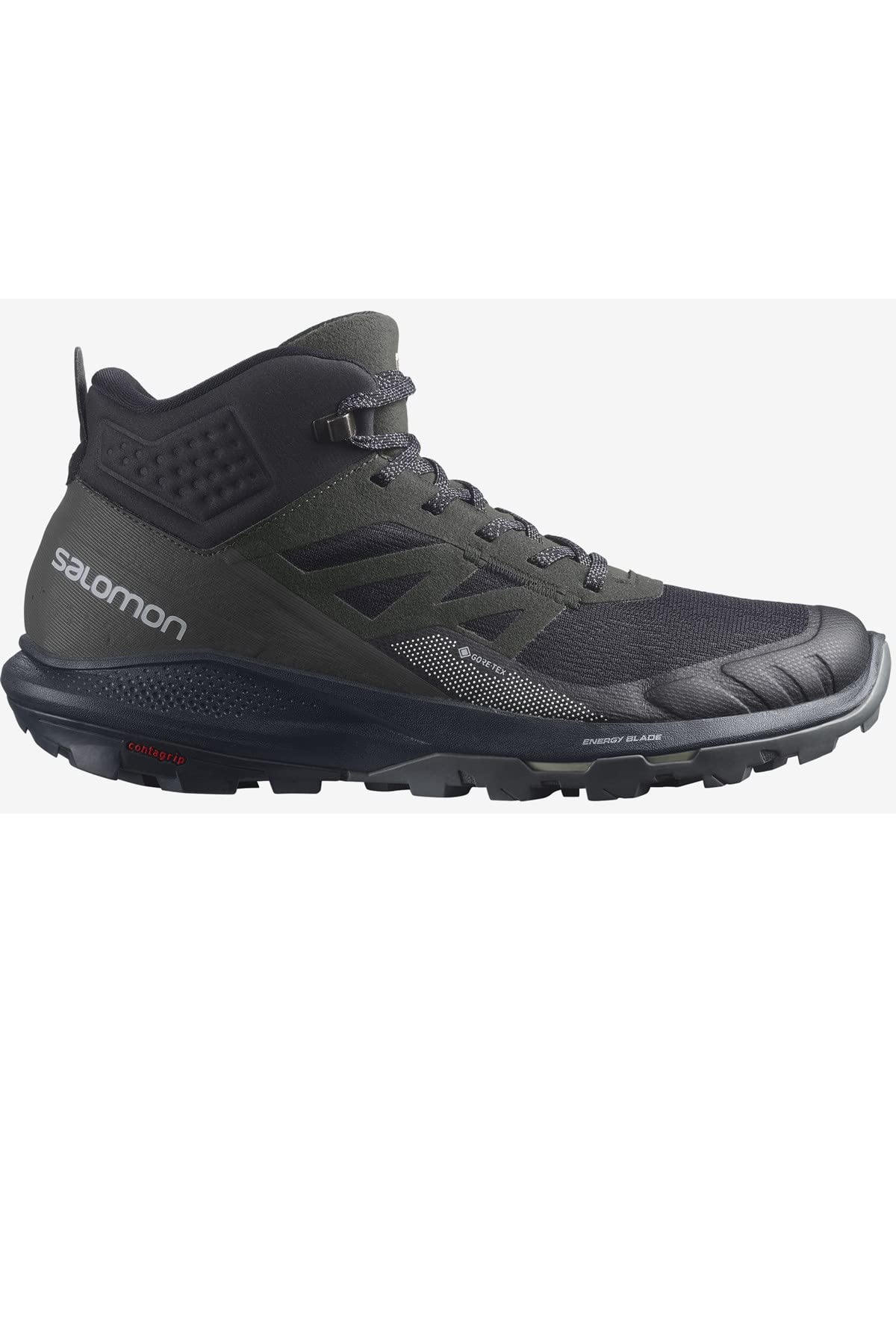 Salomon Men's Outpulse Mid Gore-Tex Hiking Boot Climbing Shoe 11 Black/Ebony/Vanilla Ice