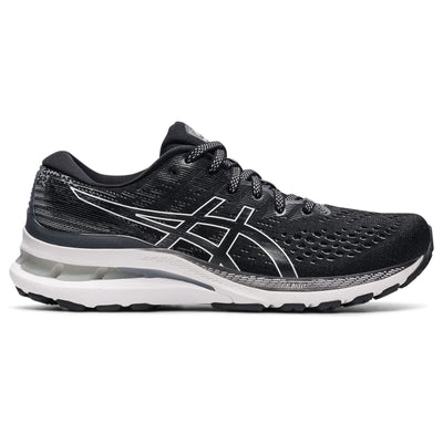 ASICS Women's Gel-Kayano 28 Running Shoes, 6, Black/White