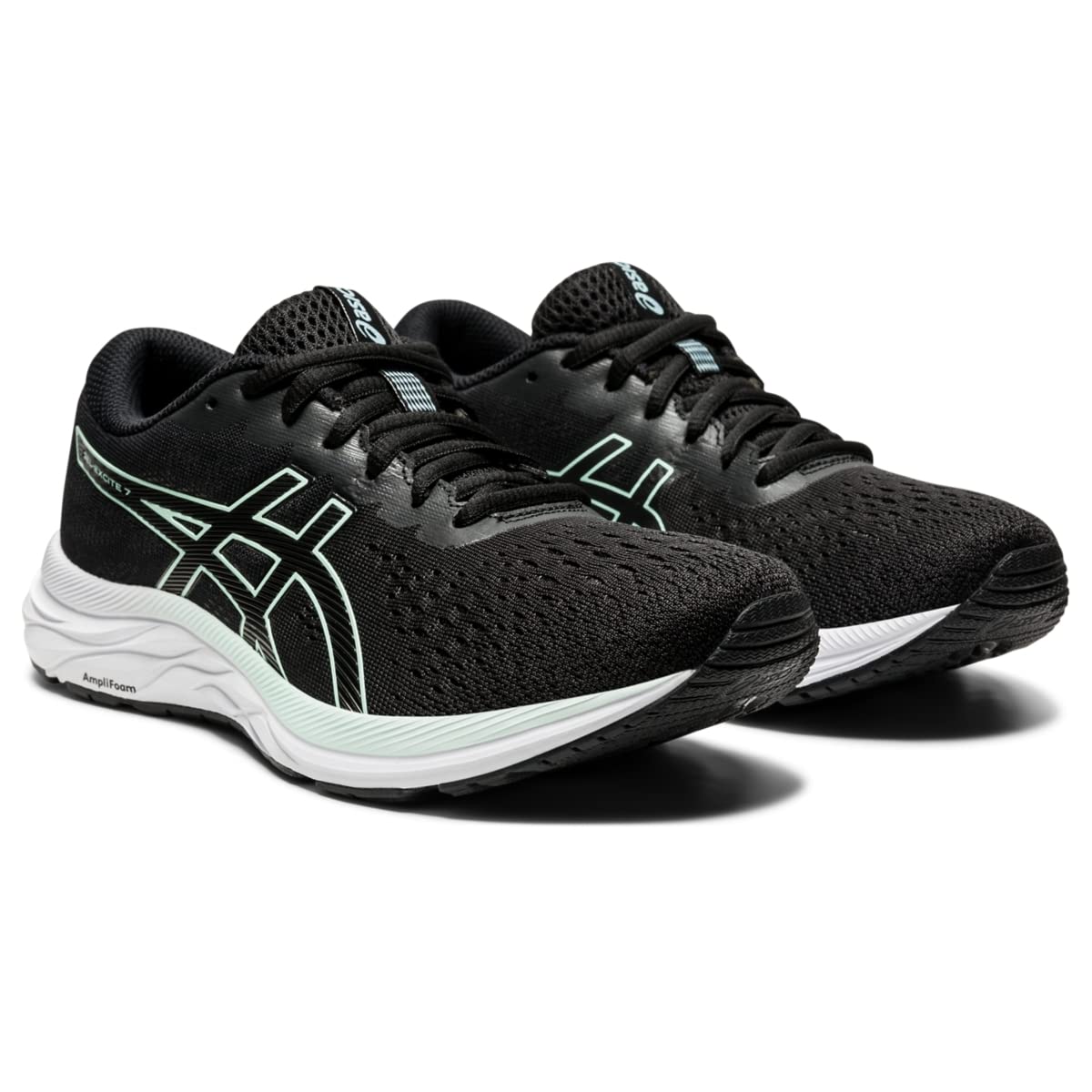 ASICS Women's Gel-Excite 7 Running Shoes, 9.5, Black/BIO Mint