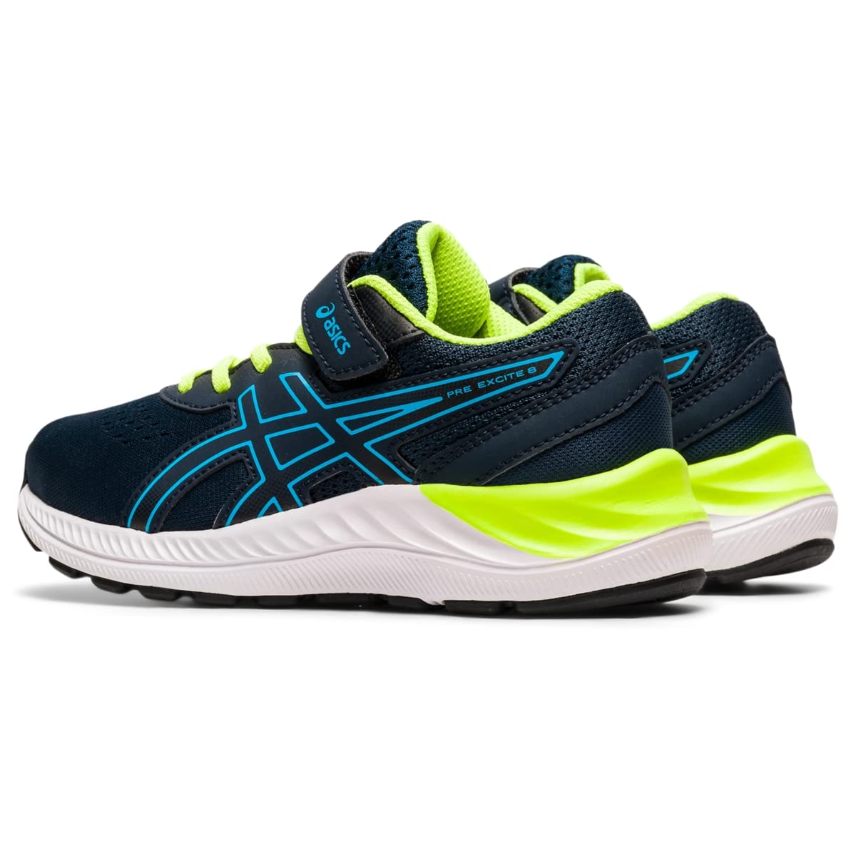 ASICS Kid's PRE Excite 8 Pre-School Running Shoe, K11, French Blue/Digital Aqua