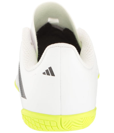 adidas Unisex-Child Copa Pure.4 Indoor Sneakers 13 Little Kid White/Core Black/Lucid Lemon