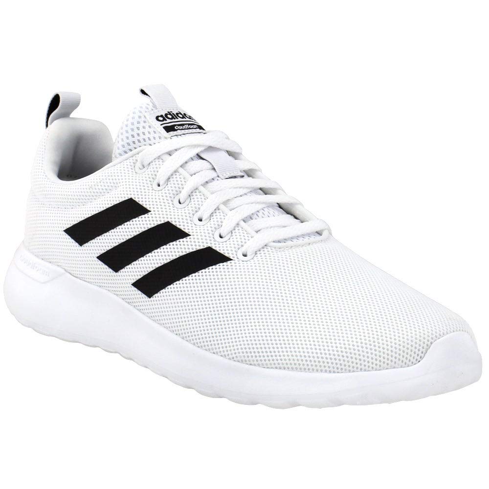 adidas Women's Lite Racer CLN Running Shoe, Footwear White/Black, 9.5 US