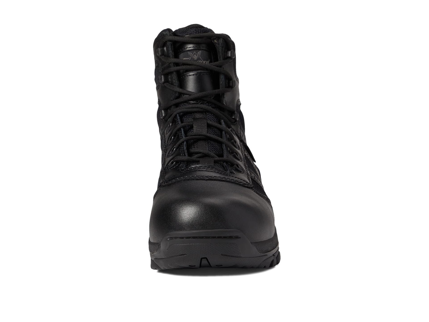 Thorogood Deuce 6” Waterproof Side-Zip Black Tactical Boots for Men and Women with Composite Safety Toe, Full-Grain Leather, and Slip-Resistant Outsole; BBP & EH Rated, Black - 11.5 W US