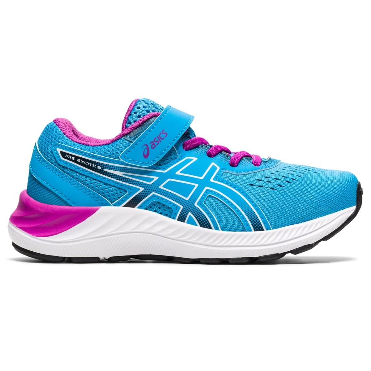 ASICS Kid's PRE Excite 8 Pre-School Running Shoe, K10, Digital Aqua/White