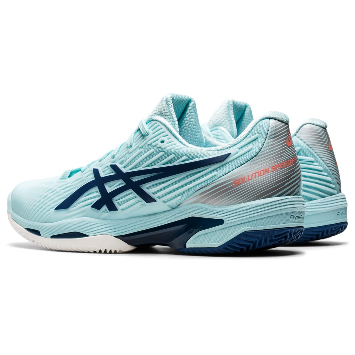 ASICS Solution Speed FF 2 Clay Tennis Shoes for Women - PU-Applied Upper - Supreme Bounce Clear Blue/Light Indigo 9.5 B - Medium