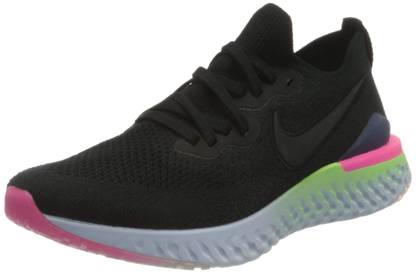 Nike Womens Epic React Flyknit 2 Running Trainers BQ8927 Sneakers Shoes (UK 2.5 US 5 EU 35.5, Black Sapphire 003)