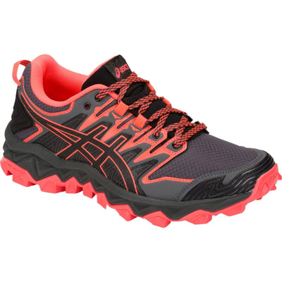 ASICS Women's Gel-Fujitrabuco 7 Running Shoes, 11, Black/Flash Coral