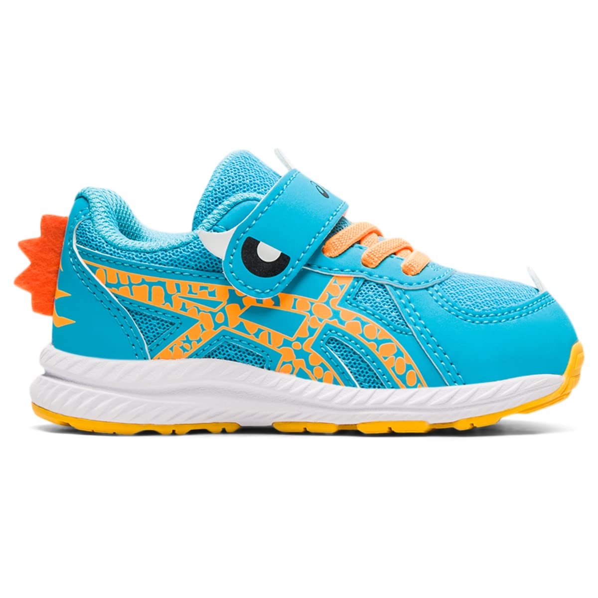 ASICS Kid's Contend 7 Toddler School Yard Running Shoes, K9, Aquarium/Orange POP