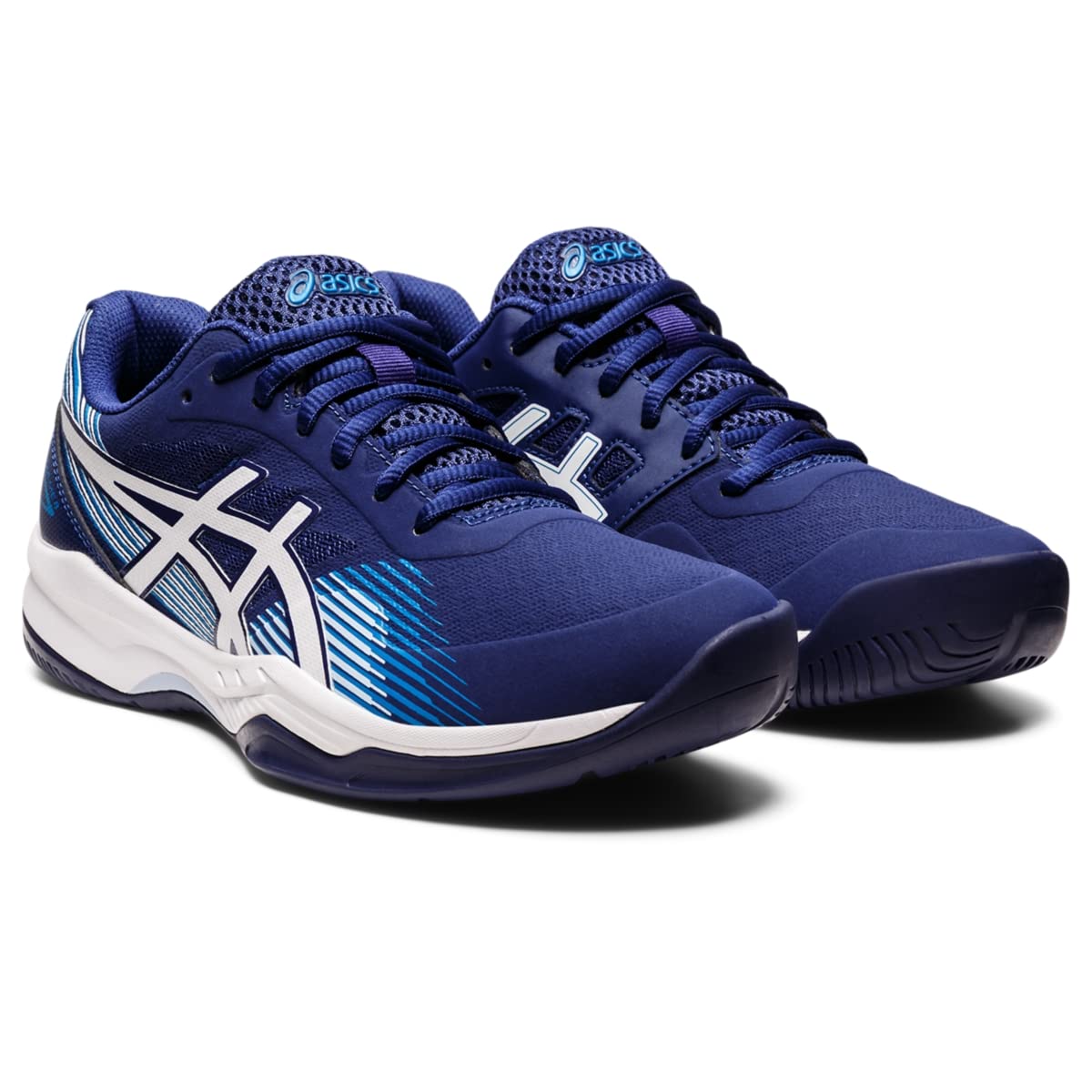 ASICS Women's Gel-Game 8 Tennis Shoes, 12, Dive Blue/White