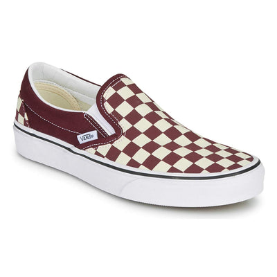 Vans Men's Classic Slip On, (Checkerboard) Port Royale/True White, Size 6