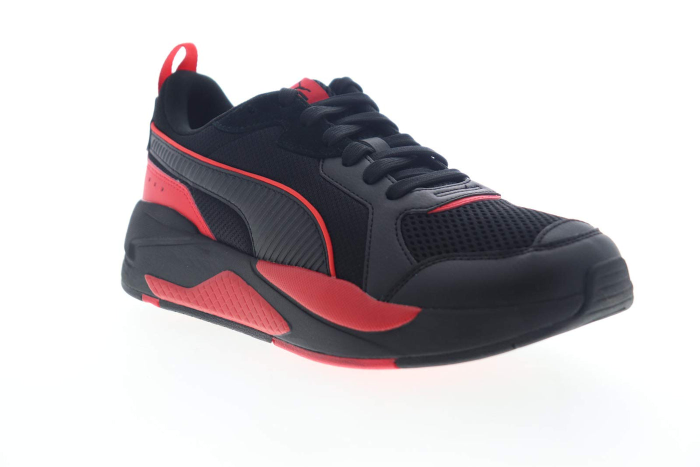 PUMA Men's X Ray Sneaker,Black Red,8.5