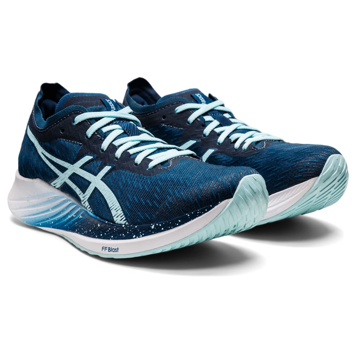 ASICS Women's Magic Speed Running Shoes, 7.5, MAKO Blue/Clear Blue